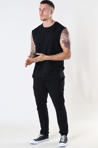 Open Edge Sleeveless Tee Black