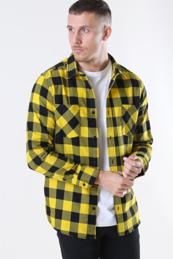 Checked Flanell Shirt Black/Honey