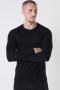 Basic Brand Muscle Fit LS T-shirt Black