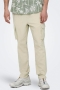 ONLY & SONS Linus Cargo Cotton Linen Pants Silver Lining