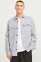 Jack & Jones Raymond Melange Solid LS Overshirt Light Grey Melange