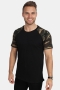 Urban Classics Raglan Contrast Tee Blk/woodcamo