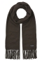 Jack & Jones Solid Woven Scarf Chocolate Torte