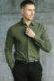 JEFF Theodore LS Stretch Shirt Army