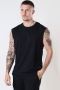 Urban Classics Open Edge Sleeveless Tee Black