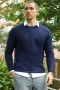 JEFF GREYSON CREW KNIT Navy