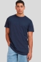 Urban Classics Shaped Long Tee Navy